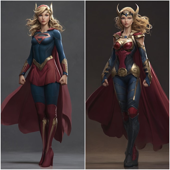 customized you in a superhero famous character