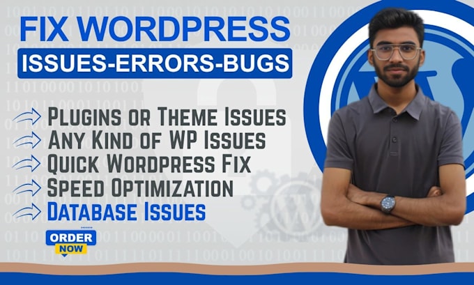 fix wordpress website issues and errors quickly