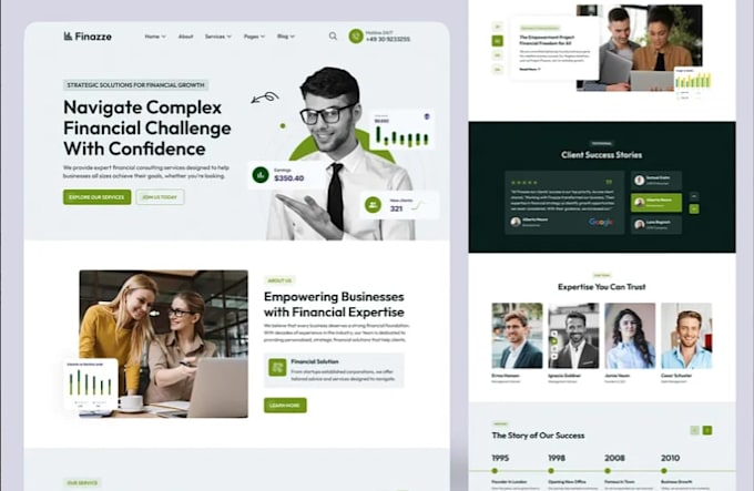 design a professional consulting or therapy website