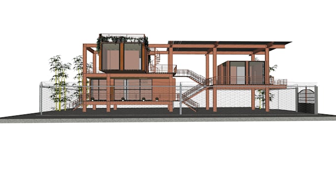 create architectural 3d models in rhino, sketchup, cad to 3d and lumion render