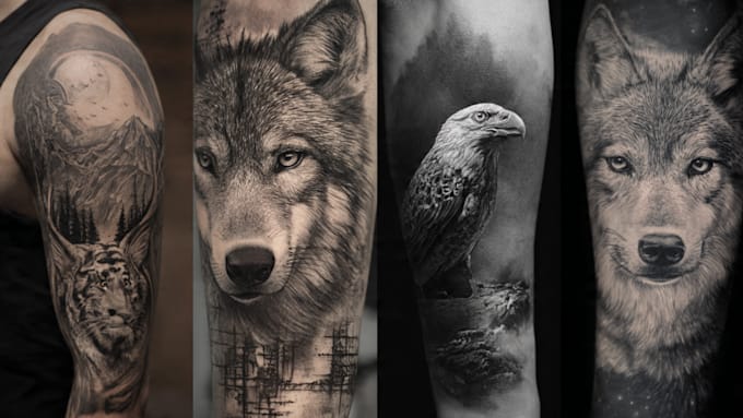 design a unique realistic tattoo for you