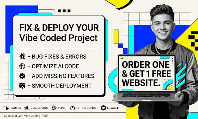fix errors, run, and deploy your vibe coded project