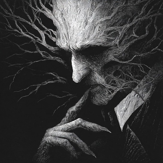 Ghore Draw Draw dark art horror illustration by Iasensina | Fiverr