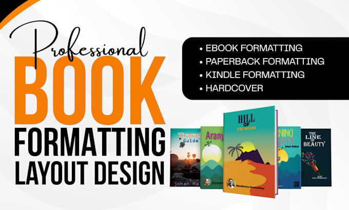 do ebook design, book formatting,book design, ebook formatting and layout design