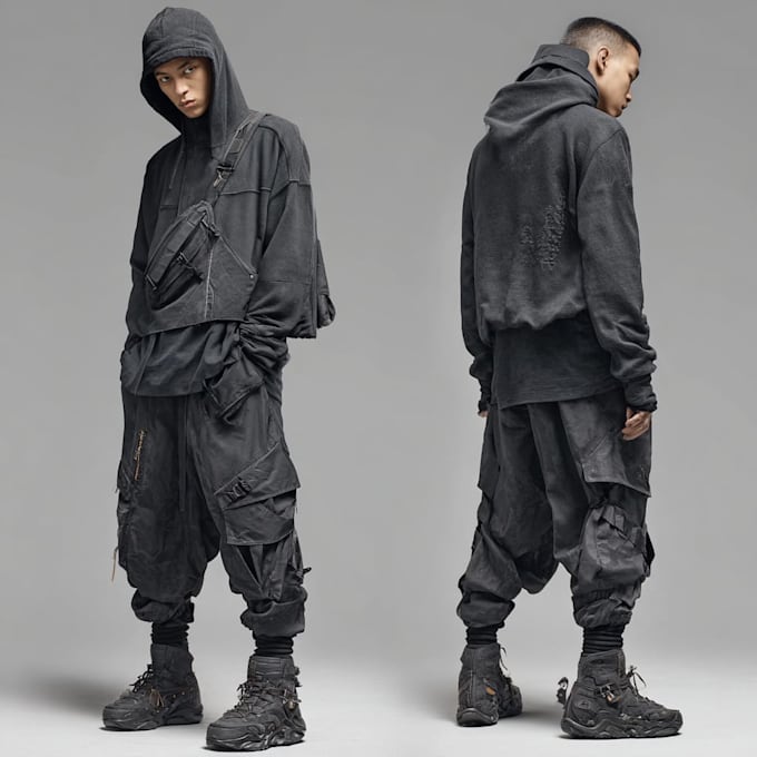 Design techwear streetwear cyberpunk futuristic modern style by ...