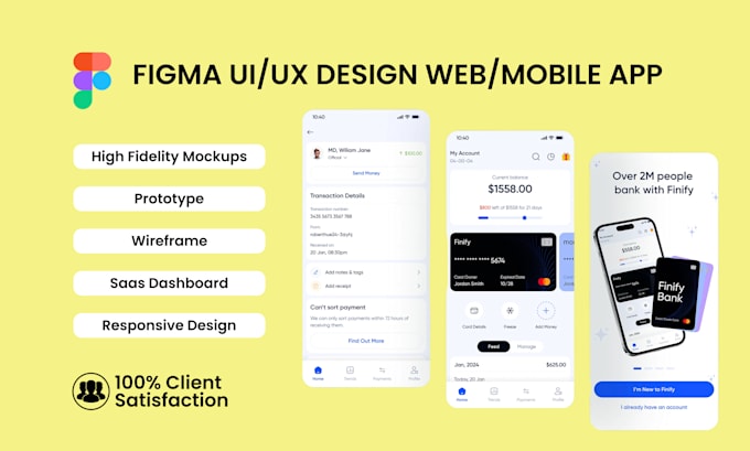 Design modern app and website ui ux in figma by Rapolunaveen07 | Fiverr