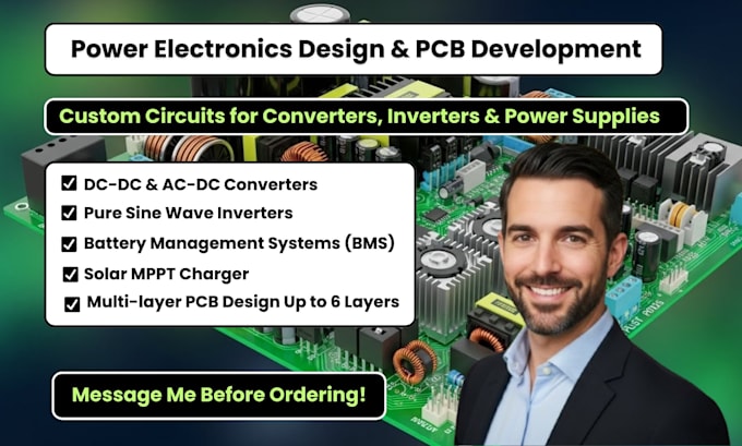 do power electronics pcb board circuit converters inverters power supplies