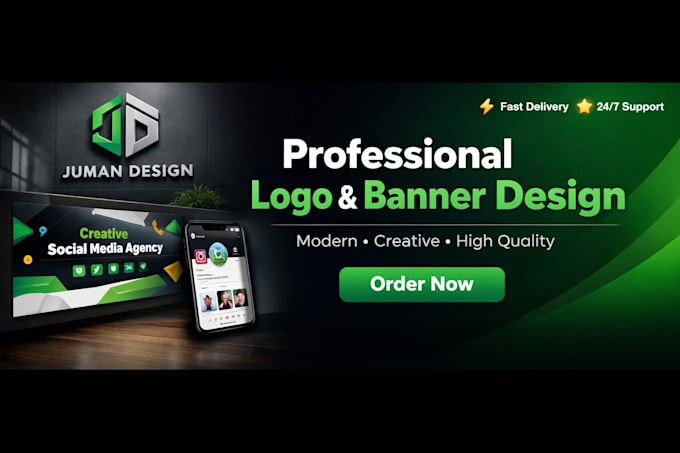 be your expert banner designer and creative logo maker