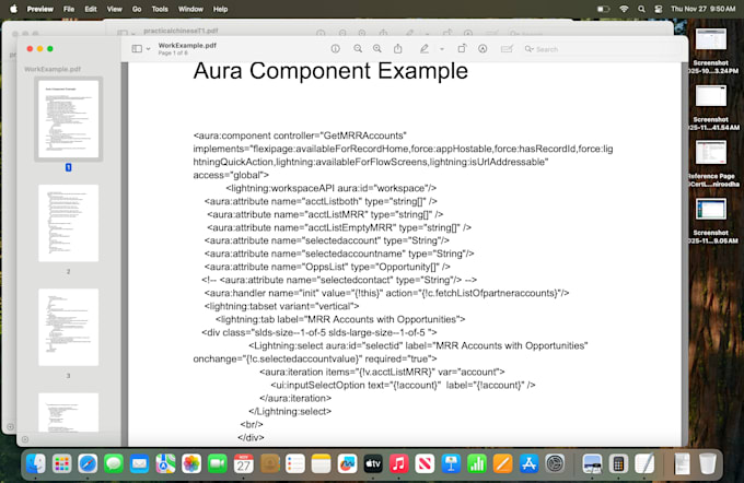 work on the salesforce development