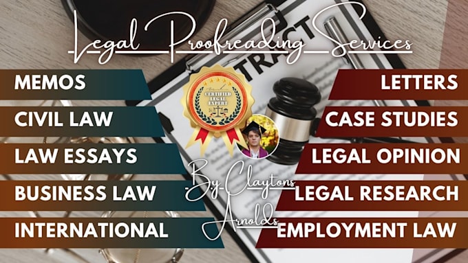 proofread and edit any type of legal documents