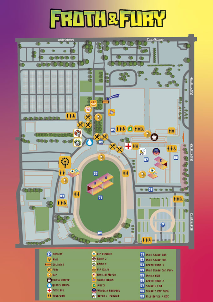 Design premium vector event maps and festival layouts by Jenniferfetzer ...
