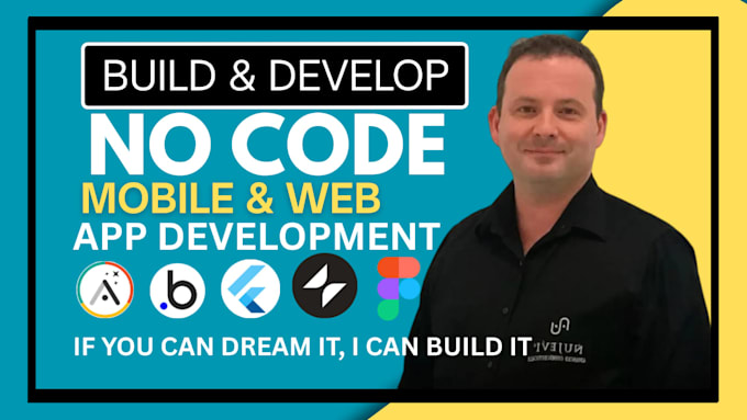 Build no code app using adalo, flutterflow, bubble, glide, mvp app ...
