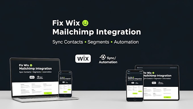fix wix to mailchimp integration and segment contacts, setup automation