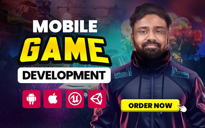 do mobile game development in 3d, 2d game by unity, unreal engine game developer