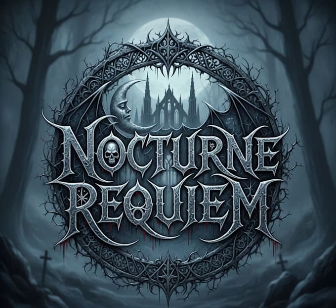 Design a majestic symphonic black metal band logo by Lynn_lemon | Fiverr