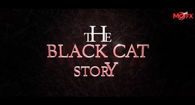 create a cinematic movie title animation with stunning effects