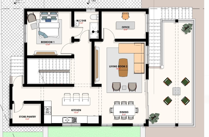 produce building floor plan