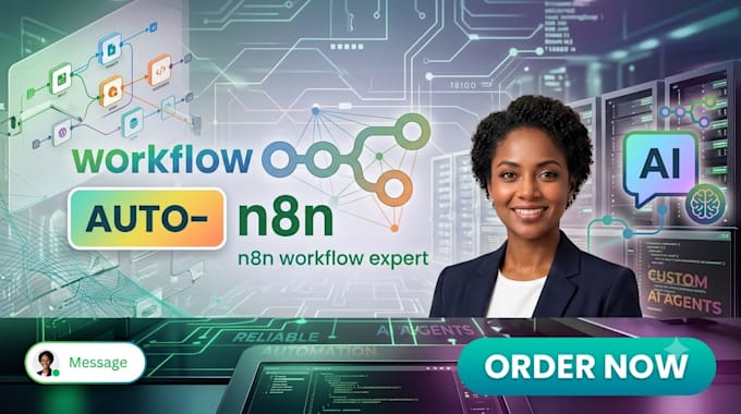 build custom n8n agents and automation workflows
