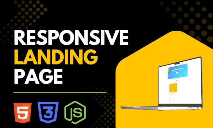 Make a modern landing page with responsive design by Abbbooda | Fiverr