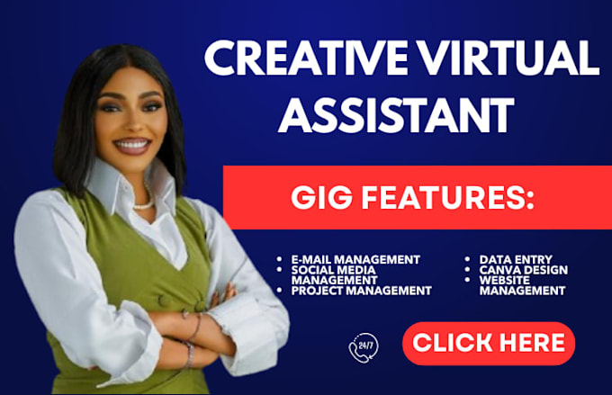 be your personal creative assistant and administrative virtual assistant