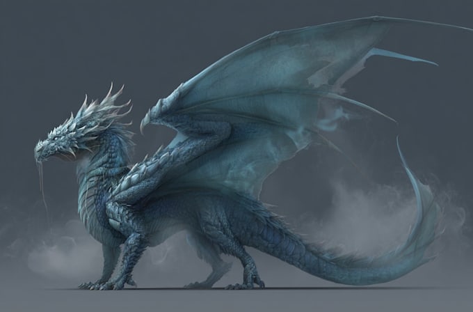 create dragon conceptual illustration design for you