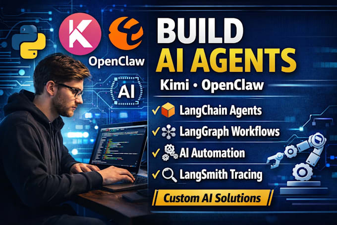 build kimi openclaw ai agents with langchain, langgraph workflow optimization