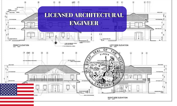 do structural plan, architectural plan, mep pe stamp la,mi,sc