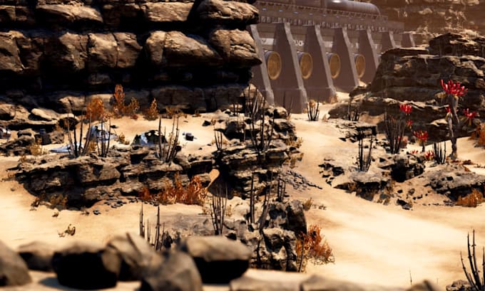 create realistic 3d game environments, ue5 level design and unity game worlds