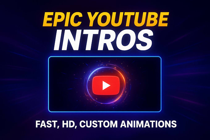 Create a minimal 2d youtube intro animation for your channel by Krauze ...