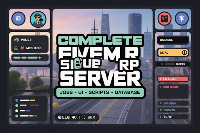 Custom Rp Pic Add Create a complete fivem rp server with custom jobs, scripts, nui ui and ...