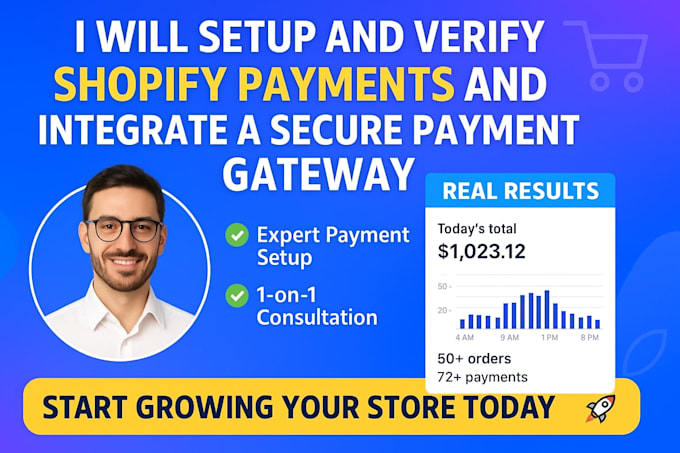 setup and verify shopify payments and integrate a secure payment gateway