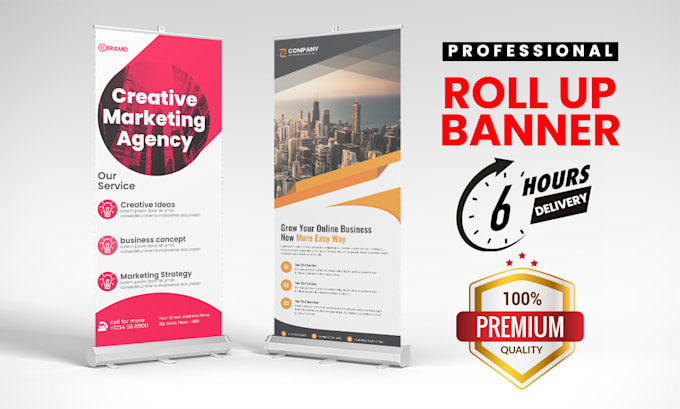 design roll up banner, retractable, pull up banners