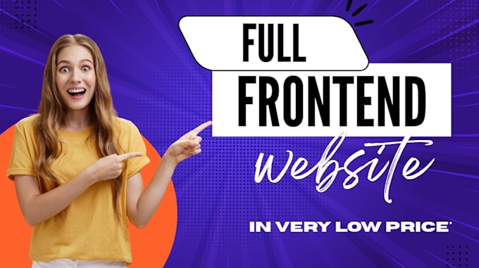 create beautiful frontend websites
