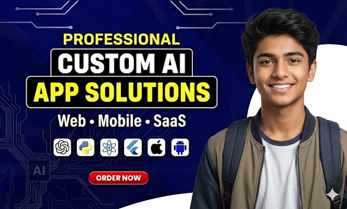 develop an ai website, an ai chatbot, a web application, software developer