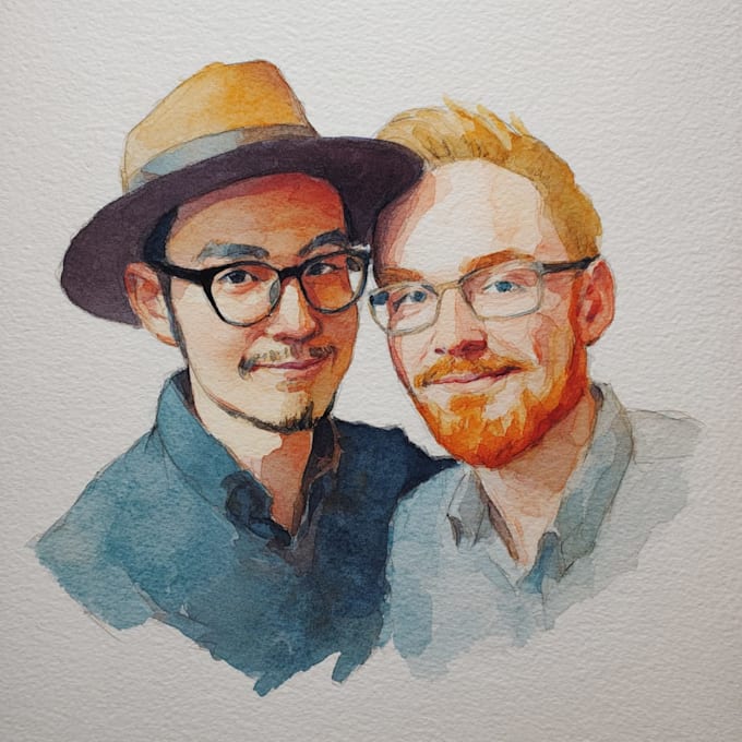 make a character art and friendship portrait
