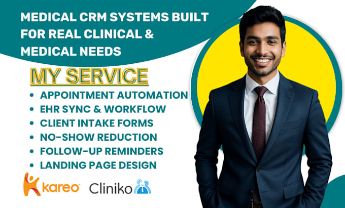medical practice kareo crm ehr sync cliniko pipedrive appointment scheduling