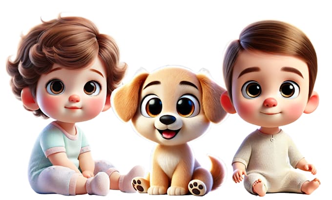 create a pixar style cartoon character or avatar