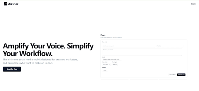 build social media scheduler app