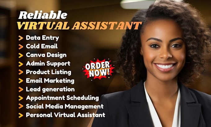 be your personal virtual assistant, social media virtual assistant, admin VA
