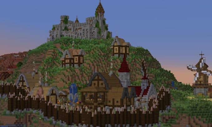 build a big structure in minecraft 50x50