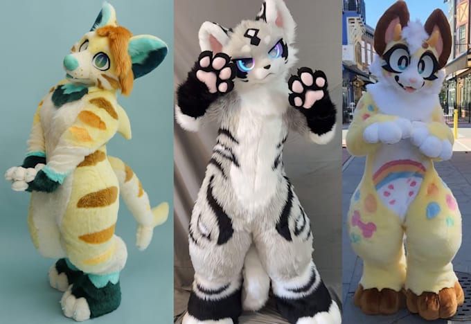 Custom cosplay fursuit maker fursuit head avatar kemono partial and ...
