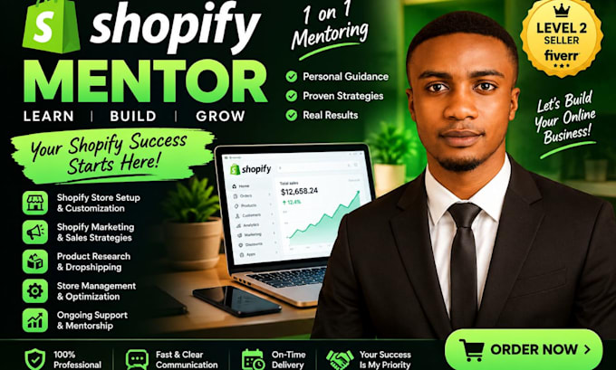 be your shopify dropshipping mentor, shopify consultants, shopify coach, manager