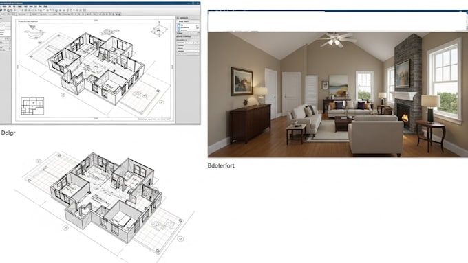 Do autocad, 2d and 3d floor plan, blueprint rendering in chief ...
