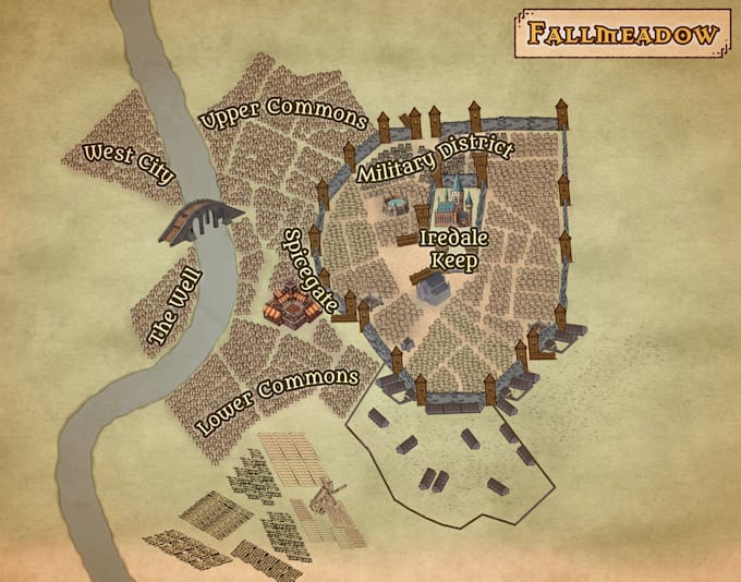 create fantasy settlement maps for dnd or other ttrpgs