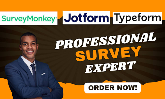 design a professional survey on surveymonkey jotforms microsoft forms typeform