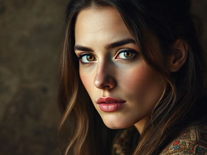 draw digital realistic portrait