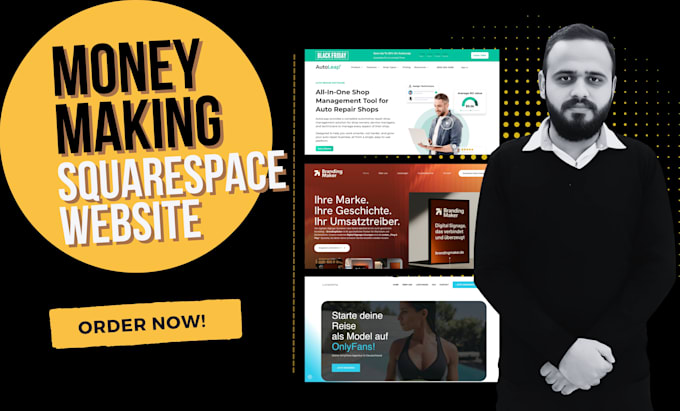 design, build, develop and redesign squarespace website for your business
