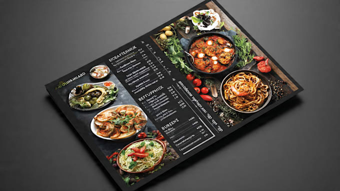 design professional food flyer, food menu,