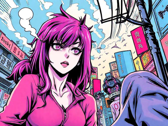 draw professional custom manga page