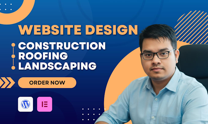 design a construction, roofing, or landscaping website